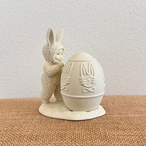 Vintage Department 56 Snowbunnies I’ll Color the Easter Egg 1996 4” x 5”
